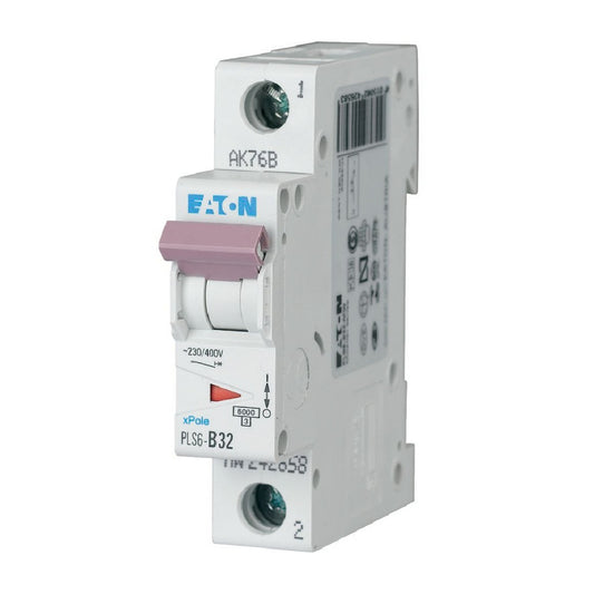 Interruptor termomagnético DIN PLS6-C32-MW Eaton-Moeller 242684