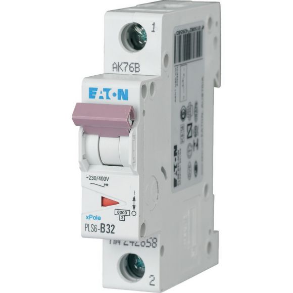 Interruptor termomagnético DIN PLS6-C32-MW Eaton-Moeller 242684 - RAWOO